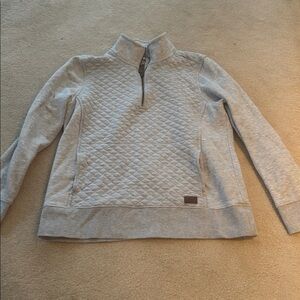 L.L. Bean Gray Quilted Women's Sweater